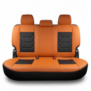 Funda de Asiento Universal Fusion en cuero legítimo con airbag, más regalos: alfombra de cuero y cubierta de volante.
