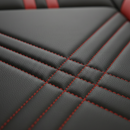 Capa de Auto Universal Velour en Cuero Legítimo con AirBag +REGALOS: Alfombra de Cuero y Funda para Volante