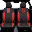 Capa de Auto Universal Velour en Cuero Legítimo con AirBag +REGALOS: Alfombra de Cuero y Funda para Volante