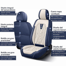 Funda de Asiento Universal Shield en Cuero Legítimo con Airbag + REGALOS: Alfombra de Cuero y Funda para Volante