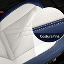 Funda de Asiento Universal Bastion en Cuero Legítimo con Airbag + REGALOS: Alfombra de Cuero y Funda para Volante