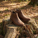 Kit Bota Zavu Casual Ortopédica Masculina de Cuero Legítimo + 3 REGALOS: Cinturón, Gorra y Billetera