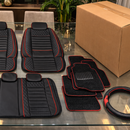 Funda de Auto Universal Regent en Cuero Legítimo con Airbag + REGALOS: Alfombra de Cuero y Funda de Volante