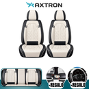 Funda de Asiento Universal Vector en Cuero Legítimo con Airbag + REGALOS: Alfombra de Cuero y Funda para Volante